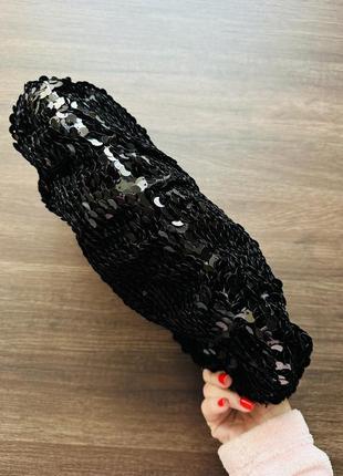 Сумка багет в паєтки3 фото