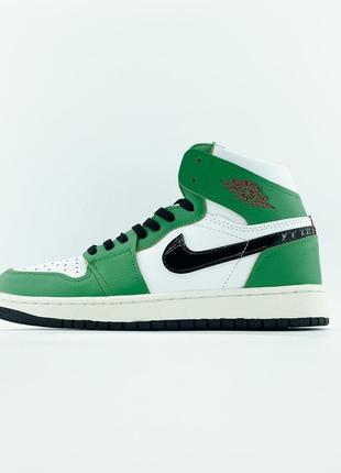 Мужские кроссовки nike air jordan 1 retro high og wmns lucky green 42-43-45