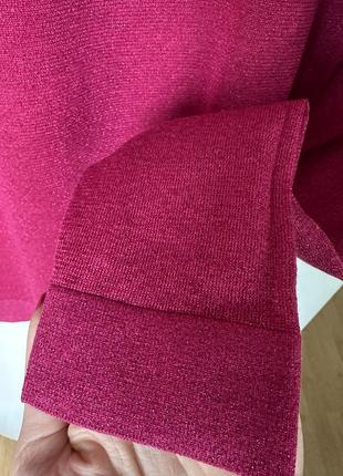Свитер малиновый с люрексом 2