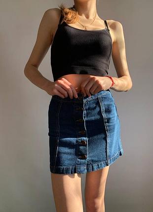 Джинсова юбка new look