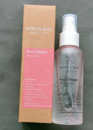 Міст-сироватка для обличчя  mary may   rose collagen mist serum1 фото
