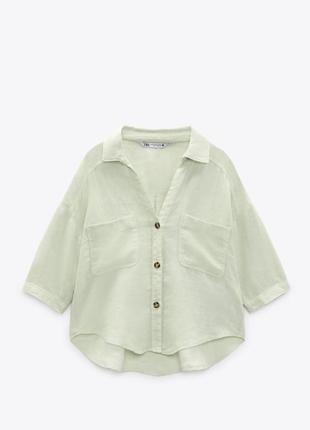 Блуза из льна zara.