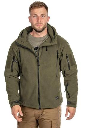 Тактична куртка флісова helikon-tex patriot double fleece olive s