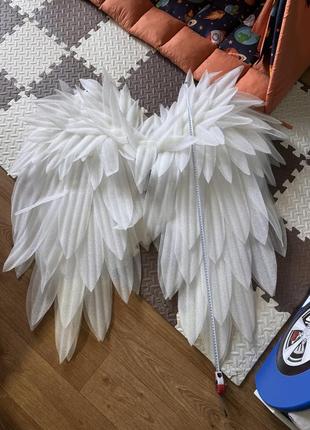 Крылья ангела белые крупные взрослые + детские для фотосессии7 фото