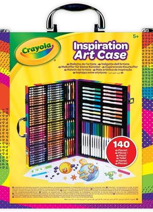 Crayola набор для творчества в кейсе чемодане 140 предметов inspiration art case