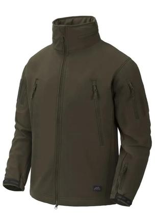 Тактична куртка softshell  helikon-tex gunfighter sharkskin taiga green xs