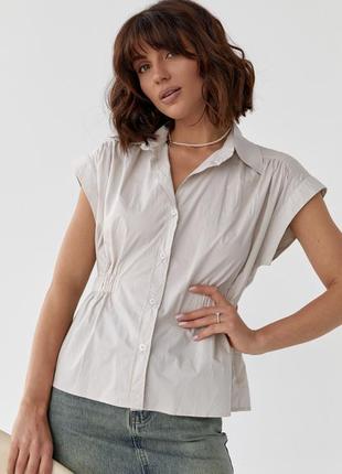 Жіноча сорочка з резинкою на талії