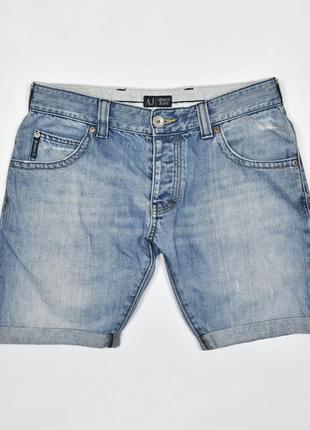 Шорты джинсовые селвидж armani размер 30-31 // деним emporio giorgio