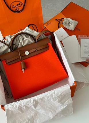 Сумка в стилі hermes herbag  lux