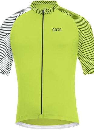 Чоловіча велофутболка з коротким рукавом gore wear c5 optiline jersey