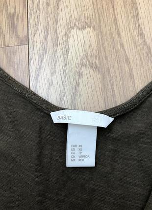 Платье h&amp;m хаки мини