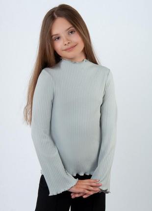 Красивый лонгслив рубчик, подростковый джемпер рубчик, подростковая водолазка рубчик, подростковый джемпер с широкими рукавами, блуза 4