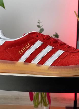 👟 кеди adidas gazelle indoor shoes red  / наложка bs👟