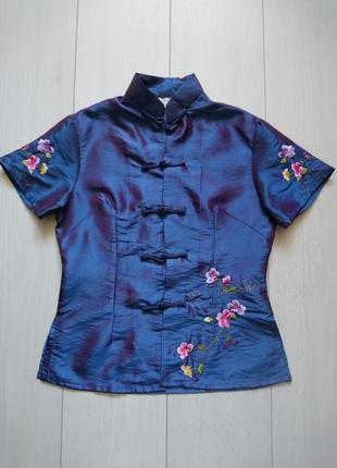 Блузка кімоно з вишивкою в японському китайському стилі