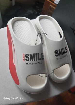 Smile make shoes новые легчайшие удобные стильные тапки