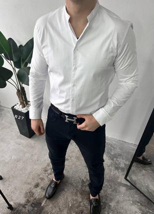 Біла класична сорочка чоловіча