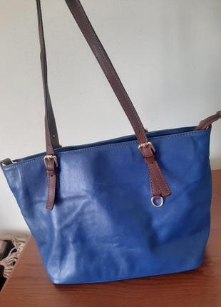 Сумка шкіряна lavorazione artigianale, italy2 фото