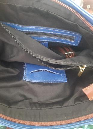 Сумка шкіряна lavorazione artigianale, italy5 фото