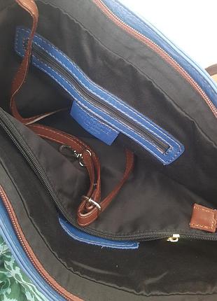 Сумка шкіряна lavorazione artigianale, italy3 фото