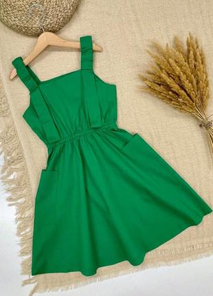 Красивый сарафан
с накладными карманами