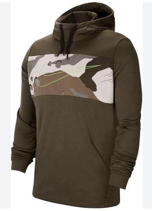 Мужская кофта nike therma hoodie po camo