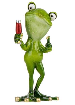 Статуетка "жаба з келихом", 16,5 см