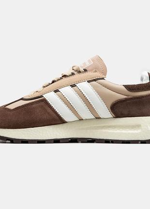 Adidas retropy e5 brown beige white, кросівки адідас чоловічі демісезонні, кросовки мужские адидас