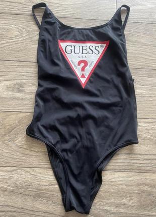 Слитный купальник guess jeans с логотипом