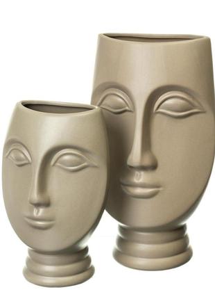 Керамическая ваза "маска" 29,5 см