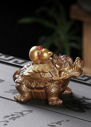 Чайна іграшка золота драконова черепаха bm
