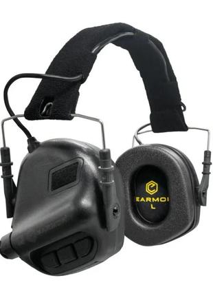 Тактичні навушники earmor m31 black з універсальним кріпленням