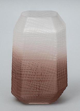 Стеклянная ваза "берег", 29 см.