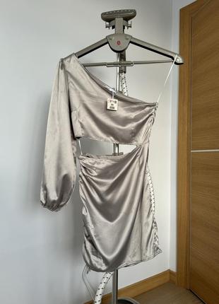 Сріблясте плаття cropp. розмір xs