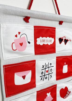 Адвент-календар для закоханих з кишенями, комплект з завданнями