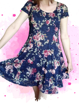 Цветочное красивое платье нарядное летнее izabel london 44 размер