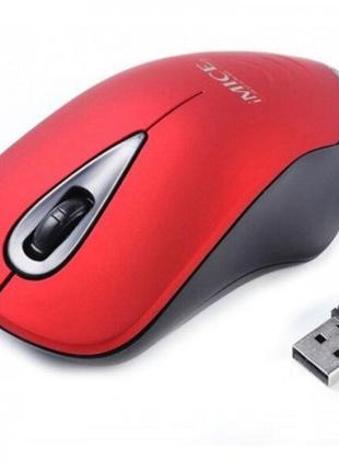 Миша комп'ютерна imice e-2370 бездротова usb роздільна здатність 1600 dpi мишка червона
