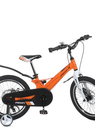Велосипед дитячий prof1 lmg18234 18 дюймів, помаранчевий