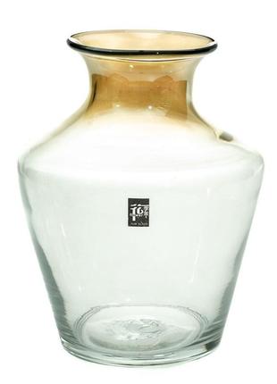 Стекляная ваза "лоран", 24 см.