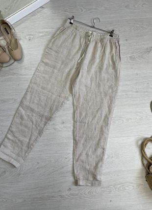 Льняные брюки h&m