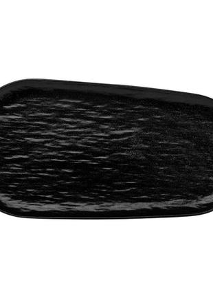 Тарелка "симметрия", черная, 31 см