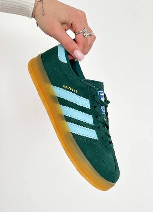 Кросівки adidas gazelle 'collegiate green hazy sky'