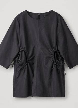 Cos рубашка кимоно черная интересна минималистичный дизайн