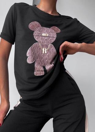 Стильний костюм з ведмедиком