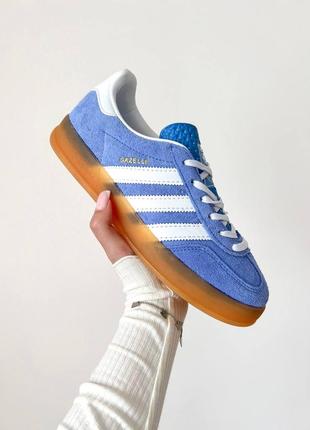 Кроссовки adidas wmns gazelle indoor 'blue fusion gum'