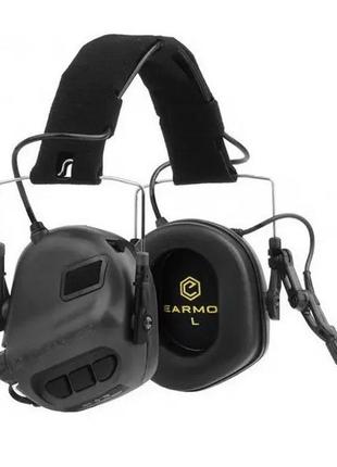 Тактичні навушники earmor m32 з універсальним кріпленням чорні