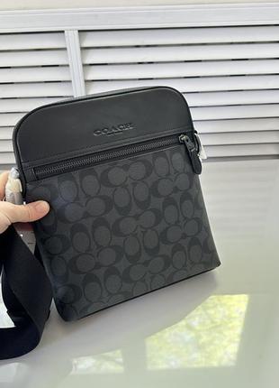 Чоловіча сумка через плече houston black coach