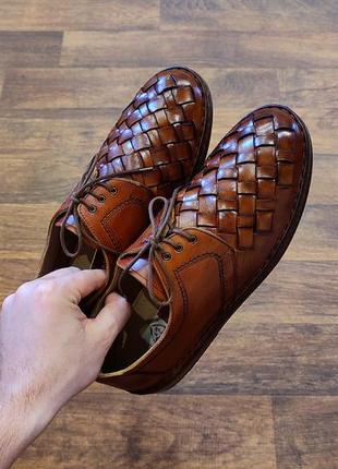 Gallus чоловічі туфлі з натуральної шкіри перфоровані мокасини