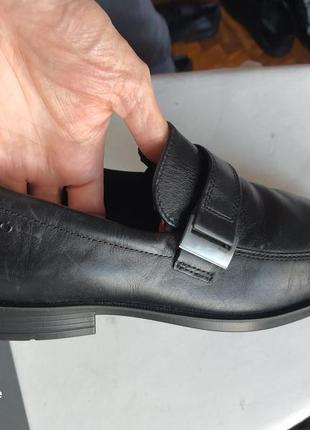 Ecco оригинал ! стильные легкие туфли натуральная кожа технология shock point