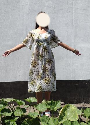 Нежное красивое летнее цветочное платье с поясом peppercorn