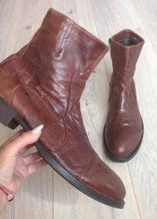 Винтажные сапоги ботинки броги bronx кожа р. 44